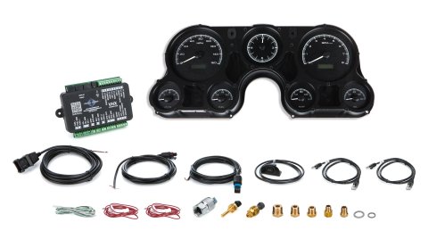 Dakota Digital VHX Series Direct-Fit Analog Gauge Systems VHX-67C-PA-K-W Kit, Direct Fit, VHX, Analog, Black Face, White Numbers, White Pointer, Chevy, Kit thumbnail 1