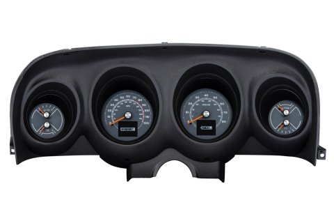 Dakota Digital RTX Direct-Fit Gauge Kits for 1969-1970 MUSTANG - RTX-69F-MUS-X Kit, Direct Fit Analog, RTX, Black Face, White/Multicolor Number, Orange Pointer, Ford, Kit thumbnail 2