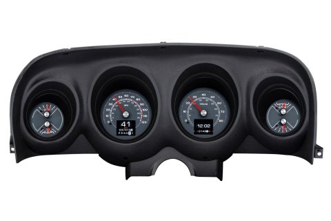 Dakota Digital RTX Direct-Fit Gauge Kits for 1969-1970 MUSTANG - RTX-69F-MUS-X Kit, Direct Fit Analog, RTX, Black Face, White/Multicolor Number, Orange Pointer, Ford, Kit thumbnail 3