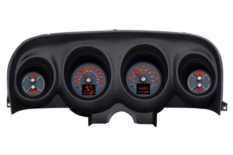 Dakota Digital RTX Direct-Fit Gauge Kits for 1969-1970 MUSTANG - RTX-69F-MUS-X Kit, Direct Fit Analog, RTX, Black Face, White/Multicolor Number, Orange Pointer, Ford, Kit thumbnail 5