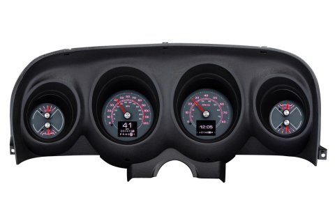 Dakota Digital RTX Direct-Fit Gauge Kits for 1969-1970 MUSTANG - RTX-69F-MUS-X Kit, Direct Fit Analog, RTX, Black Face, White/Multicolor Number, Orange Pointer, Ford, Kit thumbnail 9