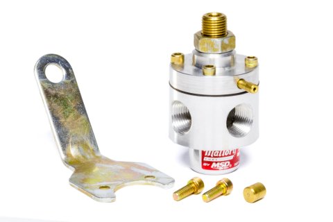 Mallory Fuel Pressure Regulators 29387 Regulator, Aluminum, Natural, 3-12 psi, Universal, Each thumbnail 2