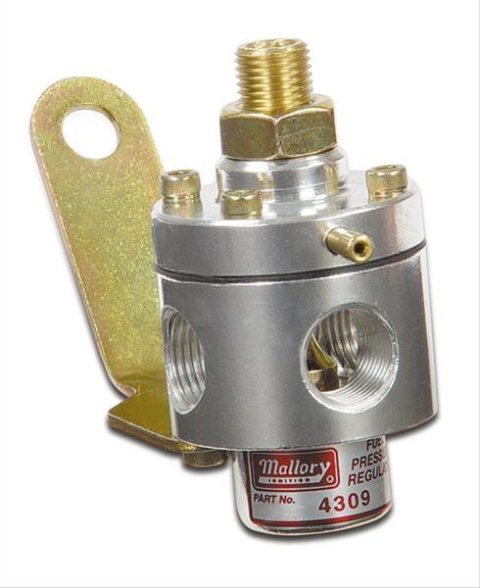 Mallory Fuel Pressure Regulators 29387 Regulator, Aluminum, Natural, 3-12 psi, Universal, Each thumbnail 3