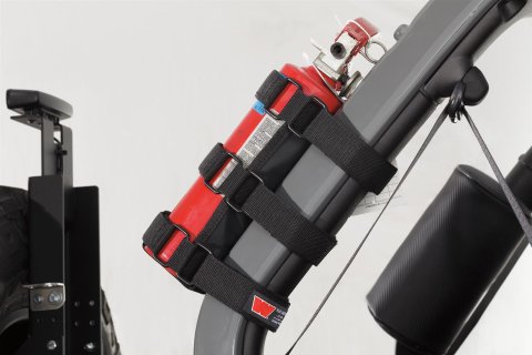 Warn Standard-Duty Roll Bar Fire Extinguisher Holders 102656 Bracket, Standard Duty, Bar, Marine-Grade Vinyl, Black, Each thumbnail 1