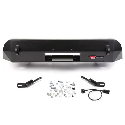 Warn Semi-Hidden Kit Winch Mounting Systems for 2016-2020 TACOMA - 106252 Mount, Semi-Hidden, Steel, Black Powdercoated, Toyota, Each