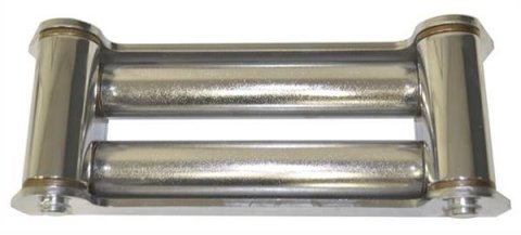Warn Roller Fairleads 30859 Fairlead, Steel, Chrome, for use on 10.00 in. Drum, Universal, Each