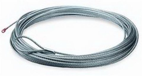 Warn Wire Ropes 38423 Replacement Rope, Steel, 14,400 lb. Capacity, 0.375 in. Diameter, 125 ft. Line Length, Each