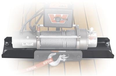 Warn Flatbed Winch Mounting Plates 13942 Mount, Flatbed, Plate Style, Steel, Black Powdercoated, Each thumbnail 2