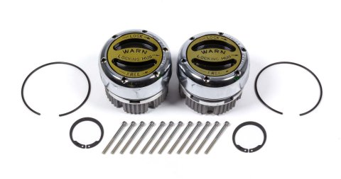 Warn Premium Manual Hubs 20990 Locking Hubs, Manual, Premium, Aluminum, Chrome, Black Dial, Chevy, Dodge, Ford, International, Jeep, Dana 44, Pair thumbnail 2