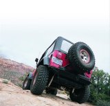 Warn Rock Crawler Bumpers for 1976-1983 CJ5, 1976-1986 CJ7 - 61860 Bumper, Crawler, Rear, Fabricated, Steel, Black, Will Not Accept Tire Carrier, Jeep, Each thumbnail 1