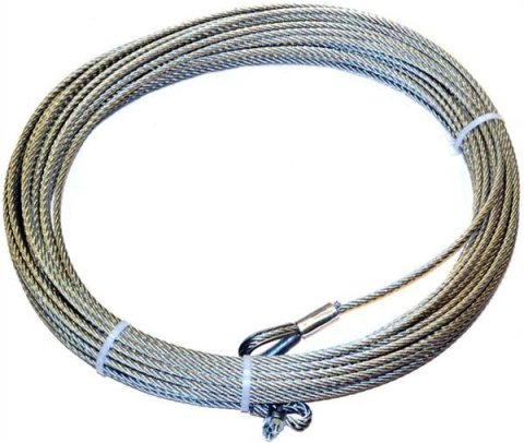 Warn Wire Ropes 38311 Winch Cable, Replacement Rope, Galvanized Steel, 5/16 in. Diameter, 150 ft. Length, M8274-50, Each