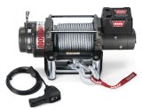 15,000 lbs. Warn M15000 Winch 47801 Winch, Electric, 12 V, lb., Roller Fairlead, 90 ft. Line Length, 12 ft. Wired Remote, Each thumbnail 1