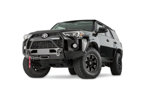 Warn Semi-Hidden Kit Winch Mounting Systems for 2014-2020 4RUNNER - 100022 Mount, Semi Hidden, Bumper Style, Steel, Black Powdercoated, Toyota, Each