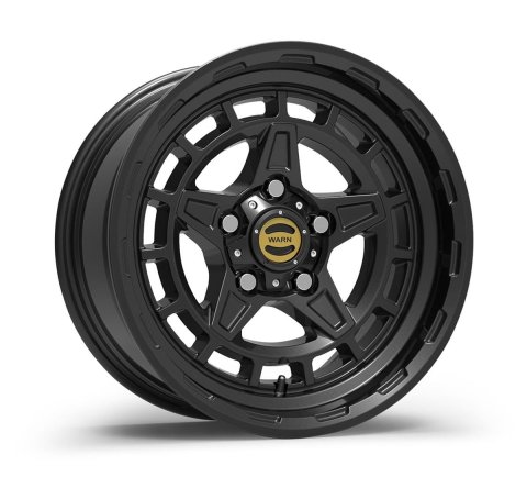 Warn Epic Diamond Cutter Black Wheels 17x8.5 Wheel, Cutter, Black, Gloss, Aluminum, 17 in. x 8.50 in., 5 x 5 in. Bolt Circle, 4.75 in. Backspace, Each thumbnail 1