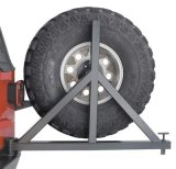 Warn Tire Carriers for 1987-2006 WRANGLER - 64337 Carrier, Steel, Black Powdercoated, Use with Rock Crawler Rear Bumper 65508 or 65509, Jeep, Each thumbnail 2