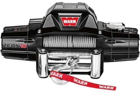 10,000 lbs. Warn Zeon 10 Series Winch 88990 Winch, 10, Electric, 12 V, lbs., Roller Fairlead, 80 ft. Length Steel Cable, 12 ft. Wired Remote thumbnail 1