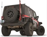 Warn Tire Carriers for 2007-2017 WRANGLER, 2018 WRANGLER JK - 89800 Spare Carrier, Steel, Black Powdercoated, 40 in. Maximum Diameter, Jeep, Each thumbnail 1