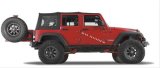 Warn Tire Carriers for 2007-2017 WRANGLER, 2018 WRANGLER JK - 89800 Spare Carrier, Steel, Black Powdercoated, 40 in. Maximum Diameter, Jeep, Each thumbnail 2