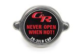 PWR North America High-Pressure Radiator Caps 50-00003 Cap, High-Pressure, Round, 31 psi, Large-style Cap, Steel, Natural, C&R Racing Logo, Each thumbnail 2