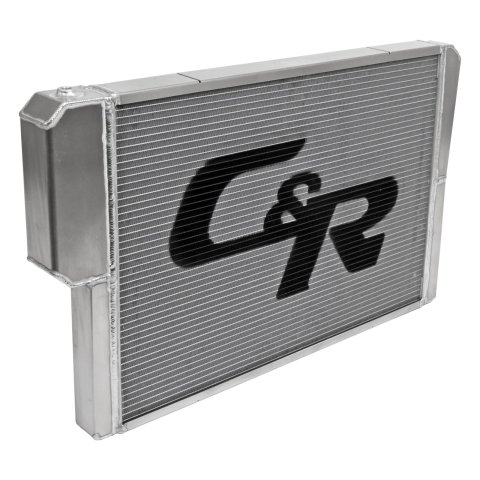 PWR North America Universal Radiators 906-30194 Radiator, Crossflow, Aluminum, Universal, 30 in. x 19 in. 1 3/4 in, With Ford Style Heat Exchanger, Each thumbnail 1