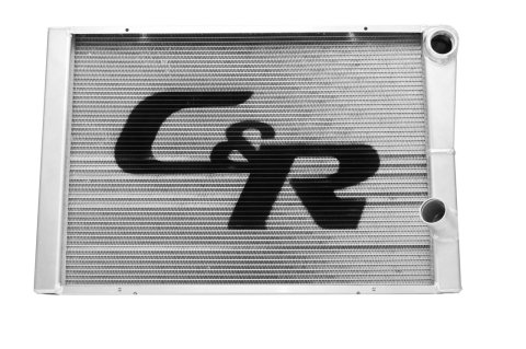 PWR North America Lightweight Late Model Dirt and Pavement Radiators 912-28191 Radiator, Lightweight, Crossflow, Aluminum, Double Pass, High Outlet, Closed, Universal, Each thumbnail 1