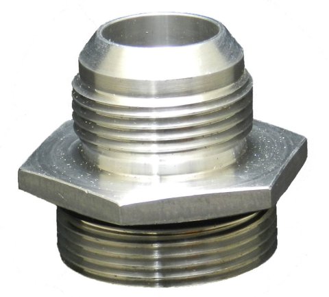 PWR North America AN to Straight Cut O-Ring Fittings 78-00102 Fitting, Adapter, Cut, Straight, Aluminum, Natural, -20 AN, -20 AN, Each thumbnail 3