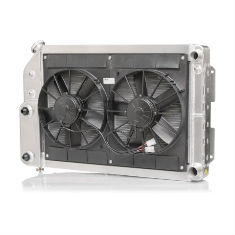 PWR North America Radiator Modules for 1967-1969 CAMARO, FIREBIRD - 15-11014 Radiator, Crossflow, Dual 11 in. Fans, Power Steering and Oil Coolers, Each thumbnail 2