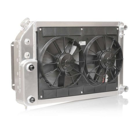 PWR North America Radiator Modules for 1967-1969 CAMARO, FIREBIRD - 15-11014 Radiator, Crossflow, Dual 11 in. Fans, Power Steering and Oil Coolers, Each thumbnail 3