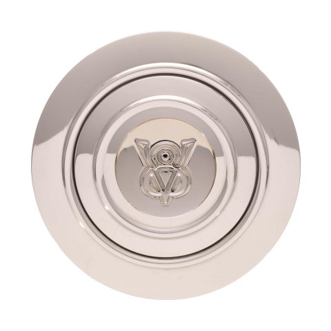 GT Performance GT-9 Banjo-Style Horn Buttons 11-1223 Button, Banjo-Style, Polished Billet Aluminum, Engraved V8 Emblem, Performance, Each thumbnail 1
