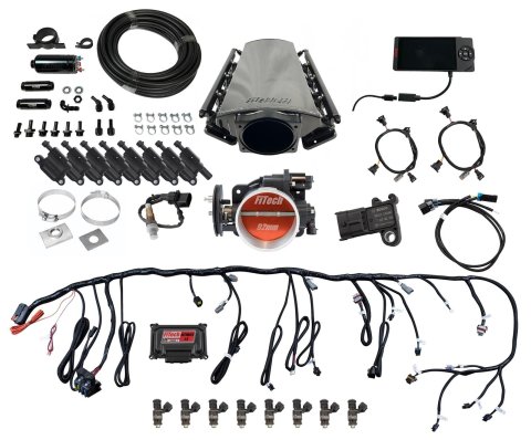 FiTech Ultimate LS EFI 500 HP Fuel Injection Systems 79111 System, LS, HP, Multi-port, Rectangular Port Heads, Force Fuel, In-Line Pump, LED Coil Packs, Kit