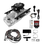 FiTech Ultra Port EFI BBC Systems 30-11-515 Fuel Injection Systems, EFI, Intake Manifold, Black Throttle Body, ECM, Gasoline, E85, 500 HP, Chevy, Big Block, Oval Port, Kit thumbnail 1