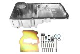 FiTech Plus LS Swap Oil Pans 130102 Pan, Engine Swap, Medium Profile, Cast Aluminum, Polished, 6.20 Quart Capacity, 3.62 in. Stroke Clearance, Chevy, LS, V8, Each thumbnail 3