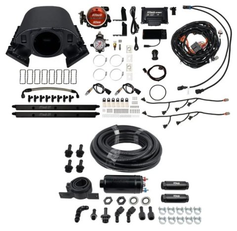 FiTech Ultimate Rebel LS 750 HP EFI Fuel Injection Systems 71090 System, Rebel, HP, Cathedral Port, 102mm, Inline Pump, 55 Lb., EV1, Without Transmission Controller, Kit