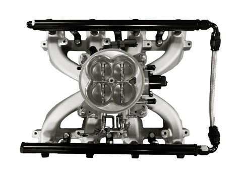 FiTech Ultra Port EFI LS Systems 37016 Fuel Injection Systems, EFI, LS1 Intake Manifold, Brilliant Finish Throttle Body, Gasoline, 750 HP, Chevy, LS, Kit thumbnail 2