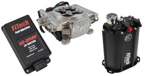 FiTech Go EFI 4 600 HP Fuel Injection Systems with Force 93501 System, System, Aluminum Finish, Master Kit, Delivery System, CDI Box, Kit