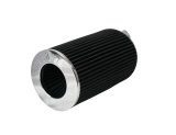 FiTech Cone Style Air Filters 41003 Filter Elements, 4.38 in. Flange, 9.00 in. Length, Dry, Chrome End Cap, LS 102mm Throttle Body, Black, Synthetic, Each thumbnail 2