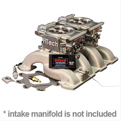FiTech Go EFI 2x4 625 HP Fuel Injection Systems 30061 System, Dual-Quad Self-Tuning, Throttle Body, Tumble Polished, Injectors, ECM, Kit thumbnail 3