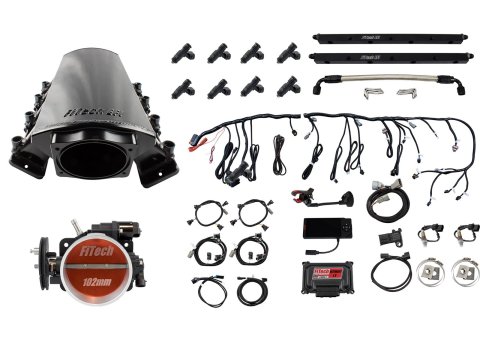 FiTech Ultimate LS 1,000 HP EFI Fuel Injection Systems 70037 System, EFI, HP, Short Port Intake, LS7, With Transmission Controller, Kit