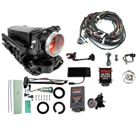 FiTech Ultra Ram EFI 650 HP In-Tank Pump/Regulator/Go-Spark Fuel Injection Master Kits 93631 Chevy Small Block System With Kit thumbnail 1