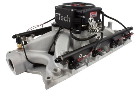 FiTech Fuel Injection Rails 37854-1 SBC Go Port Rail Set