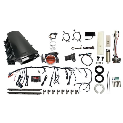 FiTech Ultimate LS 500 HP EFI Short LS7 Port Intake Fuel Injection Master Kits 76615 System With Kit