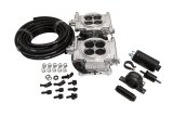 FiTech Go EFI 2x4 625 HP System Fuel Injection Master Kits 31061 System, Dual-Quad Self-Tuning, Throttle Body, Polished, Injectors, ECM, Kit thumbnail 2