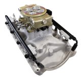 FiTech Ultra Port EFI SBF 351W Systems 30-18-514 Fuel Injection Systems, EFI, Offenhauser VPI, Intake Manifold, Gold Throttle Body, ECM, Gasoline, E85, 500 HP, Ford, 351W, Kit thumbnail 2