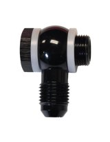 FiTech Go Fuel Adapter Fittings 62018 Fitting, Adapter, AN to Banjo, Straight, Aluminum, Black Anodized, -6 AN, 9/16-24 thread, Each thumbnail 2