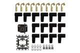 FiTech Go-Spark Ceramic Spark Plug Wire Sets 90016 Wires, Go-Spark, Pre-Made, Ceramic, Black, 8mm, Spiral Core, 180 Degree Boots, Over Valve Cover, HEI, Chevy, Small Block, Set thumbnail 1