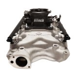 FiTech Ultra Port EFI SBF 351W Systems 30-18-411 Fuel Injection Systems, EFI, Offenhauser VPI, Intake Manifold, Uni Black Throttle Body, ECM, Gasoline, E85, 1000 HP, Ford, 351W, Kit thumbnail 1