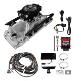 FiTech Ultra Port EFI BBC Systems 30-10-515 Fuel Injection Systems, EFI, Intake Manifold, Black Throttle Body, ECM, Gasoline, E85, 500 HP, Chevy, Big Block, Rectangle Port, Kit thumbnail 1