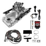 FiTech Ultra Port EFI BBC Systems 30-11-410 Fuel Injection Systems, EFI, Intake Manifold, Uni Brilliant Throttle Body, ECM, Gasoline, E85, 1000 HP, Chevy, Big Block, Oval Port, Kit thumbnail 1