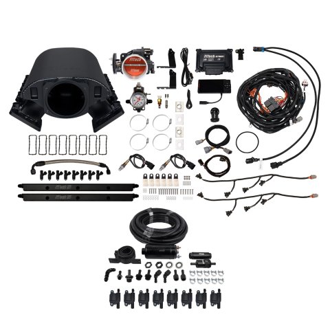 FiTech Ultimate Rebel LS 500 HP EFI Fuel Injection Systems 78189 System, Rebel, HP, Cathedral Port, 92mm, Inline Pump, LS3 Coils, 36 Lb., EV1, With Transmission Controller, Kit