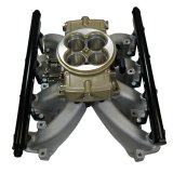 FiTech Ultimate Retro LS EFI 750 HP Fuel Injection Systems 37003 Systems, Port Classic Gold System With LS3 Intake thumbnail 1